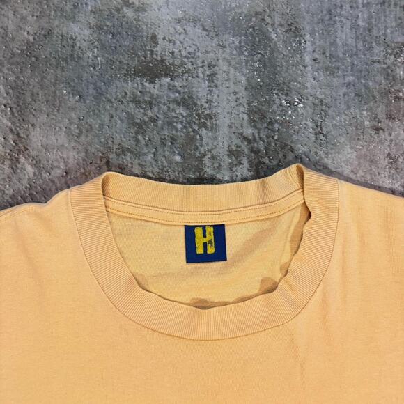 Vintage 90s Hysteric Glamour Logo Tee! Tan Long Sleeve Shirt. Size Small. - Picture 4 of 7